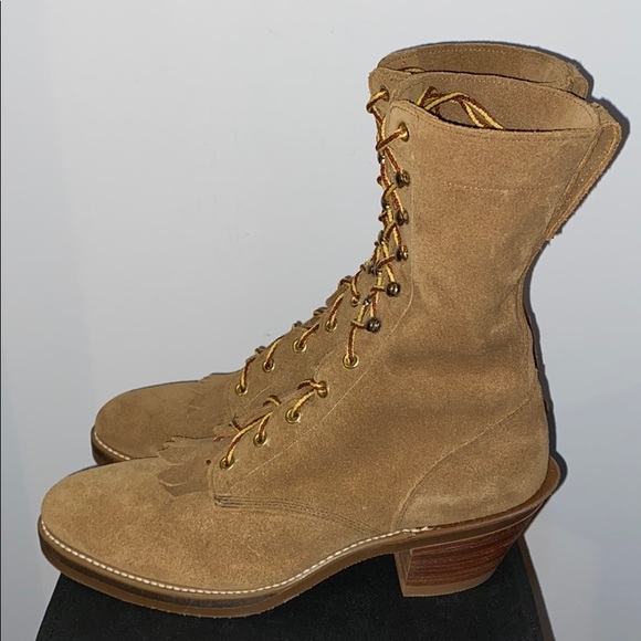 Unisex Camel Suede Mid Calf - Picture 4 of 9